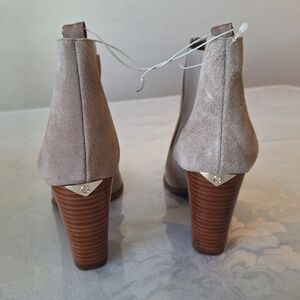 Michael Kors Taupe Suede Heeled Boots